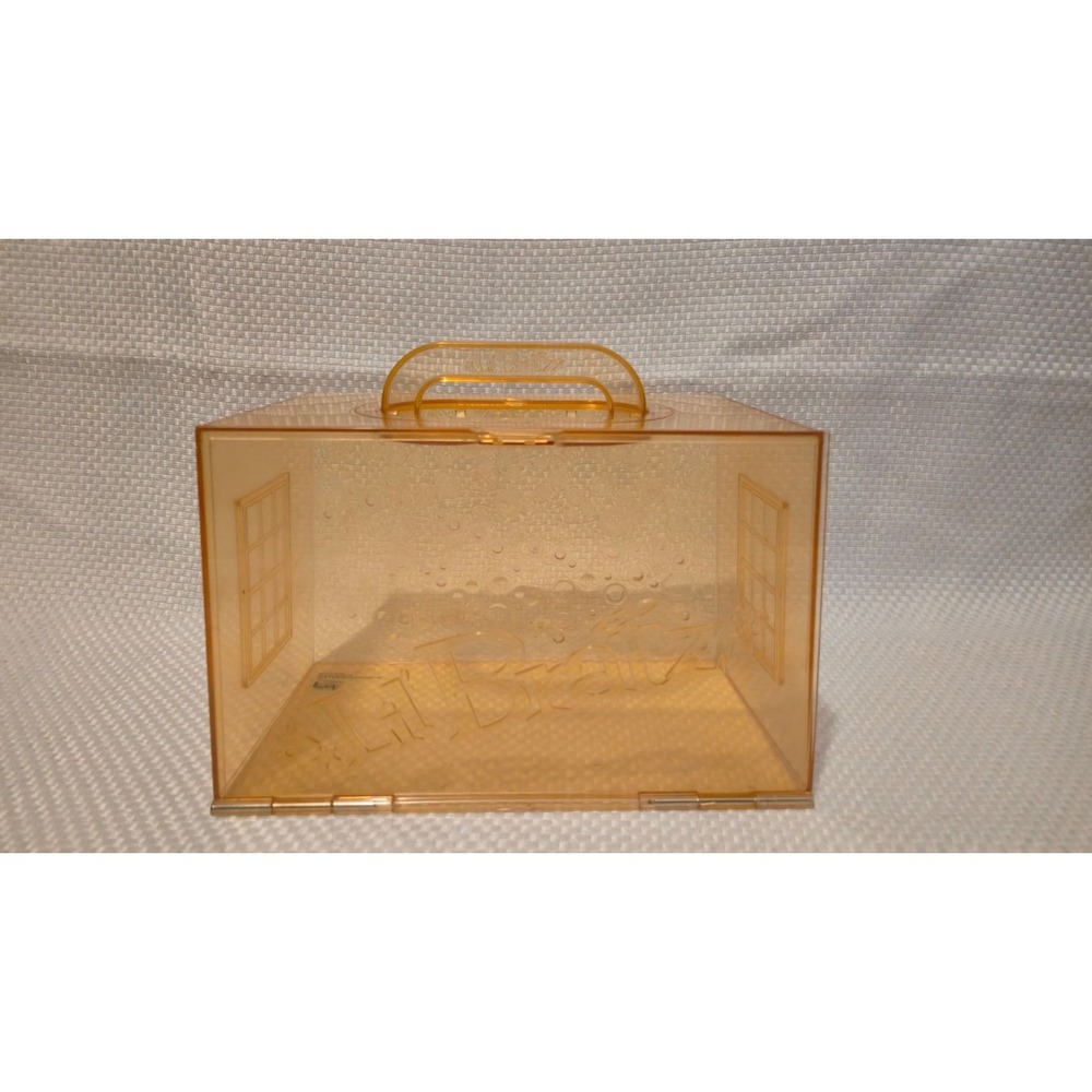 Lil Bratz Transparent Orange Carrying Case With Handle & Bubble Design For Doll